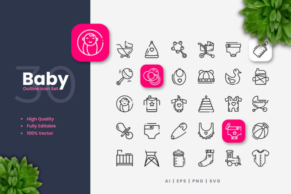 Baby Icons: Modern Graphics for Editorial Content