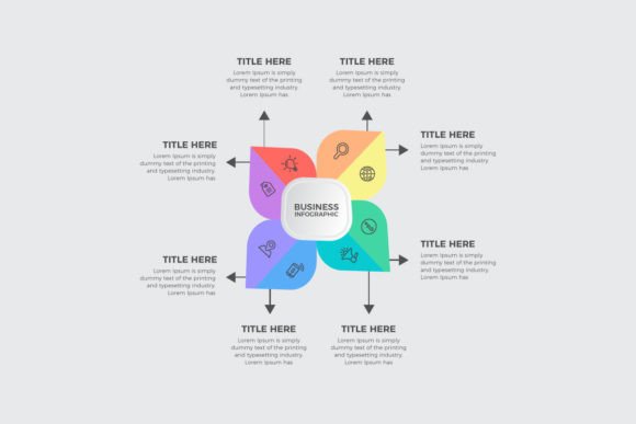 Business Infographics Design with Icons