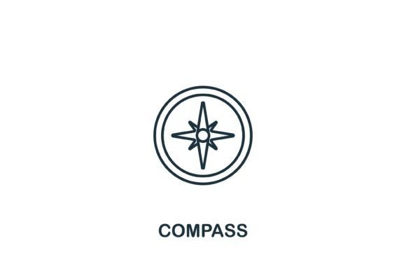 Compass Icon Graphics and Icons Review