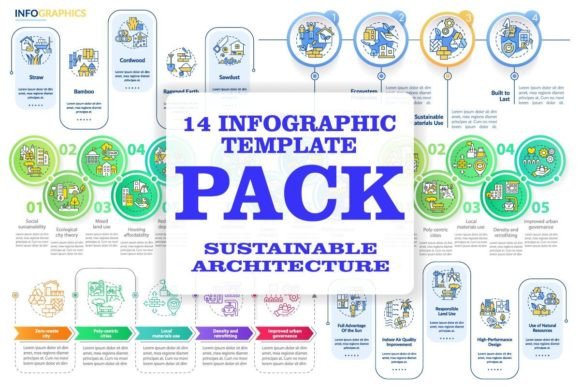 Eco-friendly Architecture Infographics for Graphics and Infographics