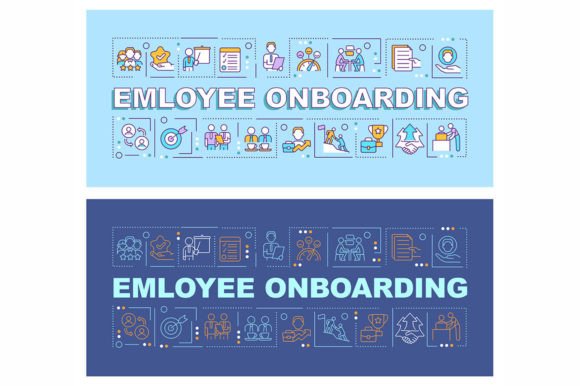 Employee Word Concepts Banner Set Graphics for Branding