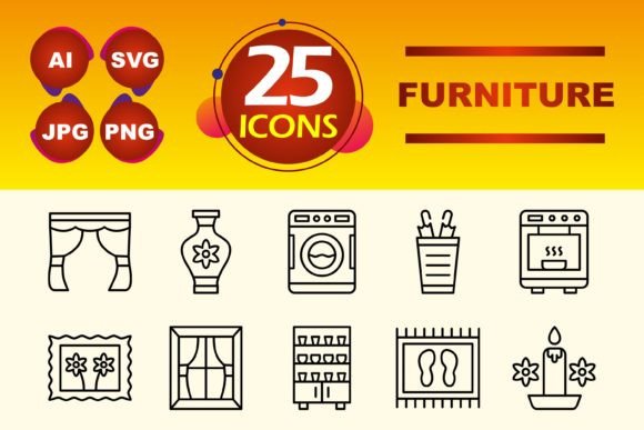 Furniture Icons Graphics Review for Local Branding