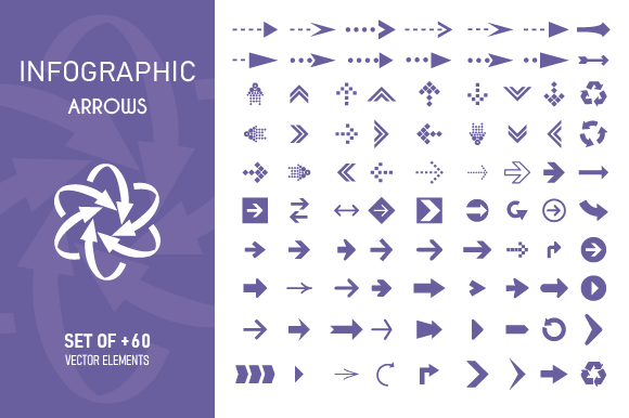 Infographic, Ui Navigation Arrows Set Graphics and Illustrations
