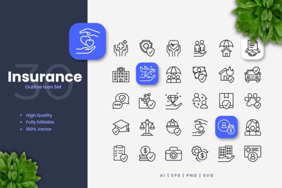 Insurance Icons Graphics Review
