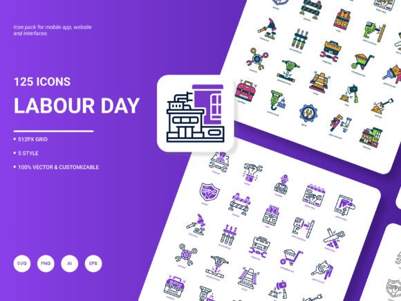 Labour Day Icon Pack Graphics and Icons Review