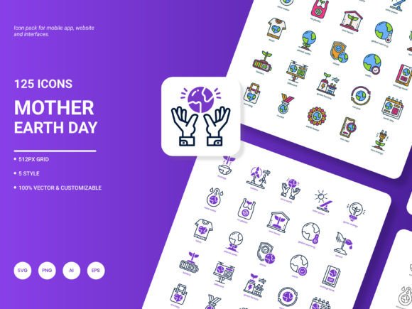 Mother Earth Day Icon Pack: Graphics and Icons for Brand Storytelling