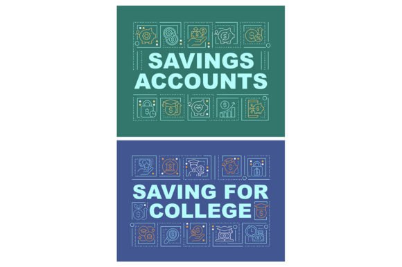 Savings Word Concepts Banner Set: Professional Graphics & Graphic Templates Review