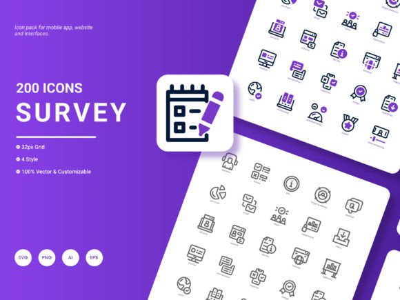Survey Icon Pack Graphics and Icons Review