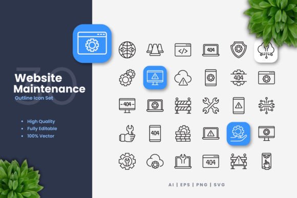 Website Maintenance Icons: A Designer’s Review of Modern Graphics
